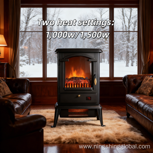 Realistic Flame Infrared Electric Fireplace Insert with Big Logs